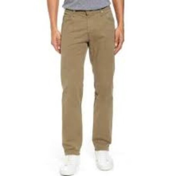 AG Adriano  Goldschmied Men's Khaki The Matchbox Slim Straight Jeans size 38 - Picture 1 of 16